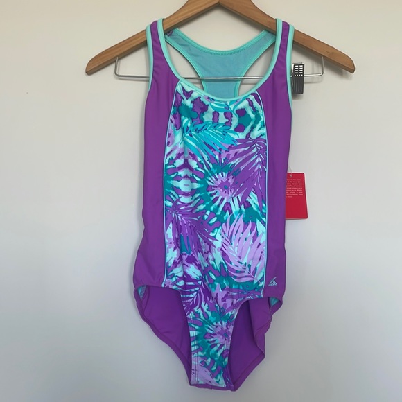 ZeroXposur Grape One Piece Swimsuit Sz 12 NWT - Picture 1 of 4